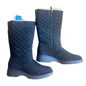 Bass Black Elko Waterproof Quilted Boots 8M